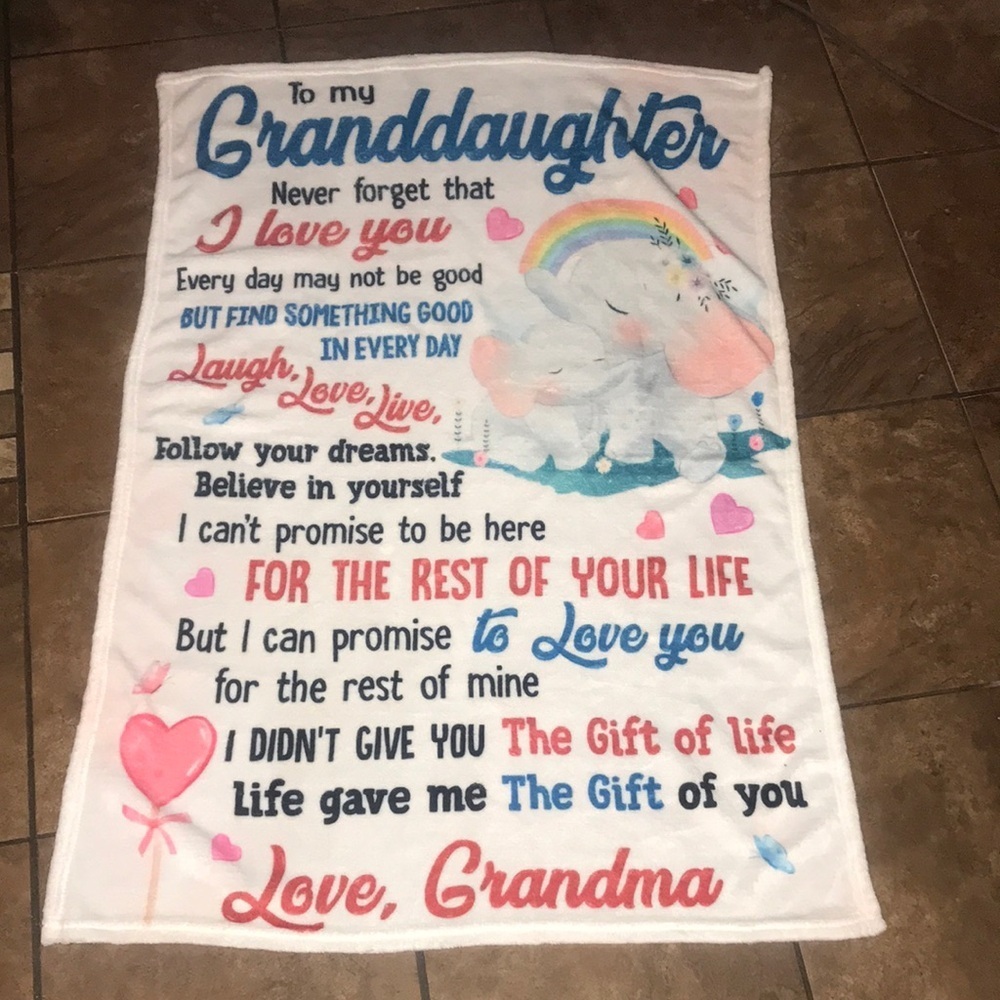 NIP Granddaughter Throw From Grandma